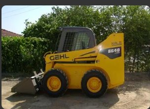 Gehl mini yükleyici, kova takılı
